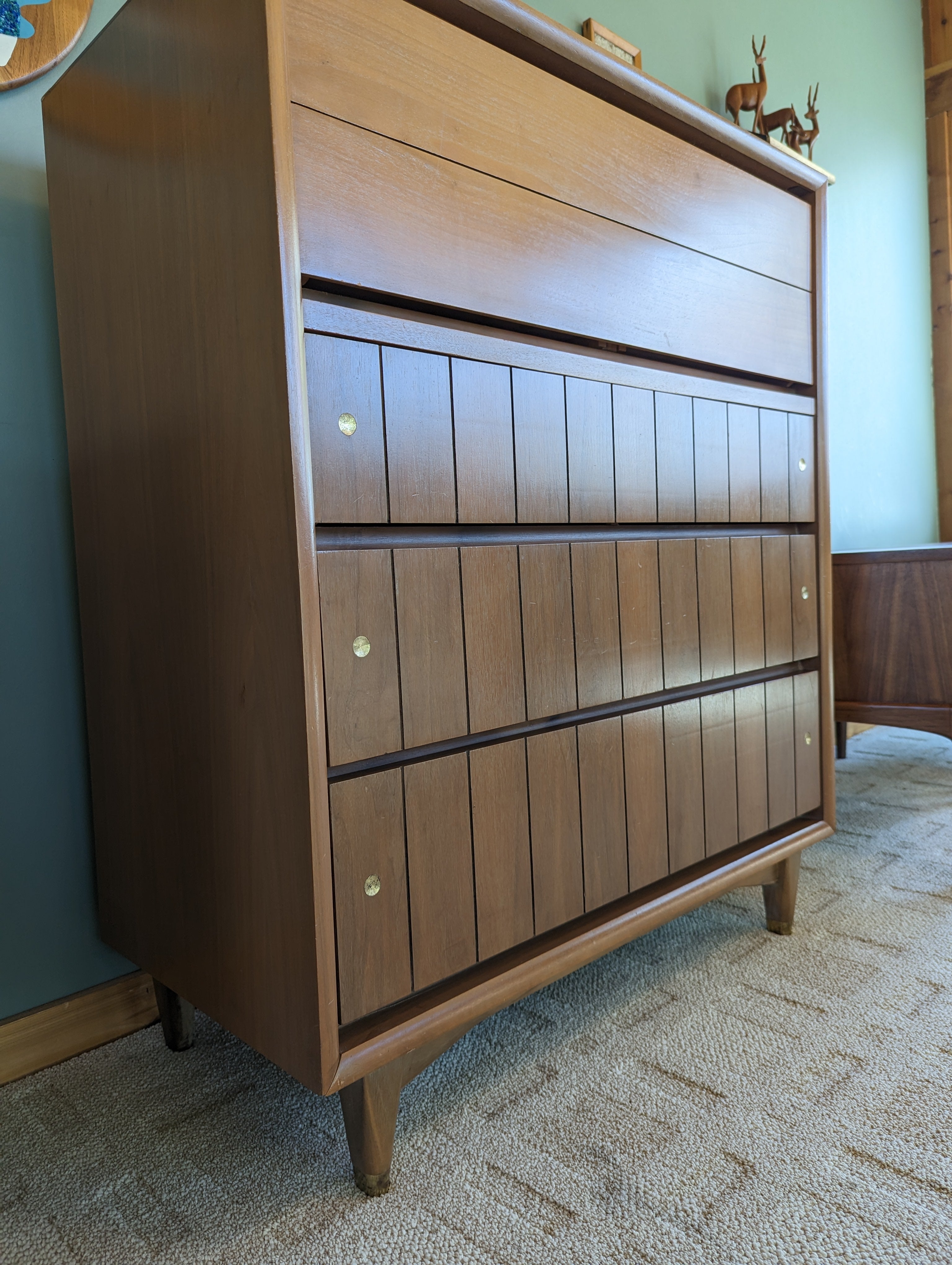 Mid Century Modern Kroehler Tallboy Dresser Mid Century Modern Kroehler Tallboy Dresser