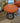 ON SALE Mid-Mod Umanoff Stool | Orange Upholstery