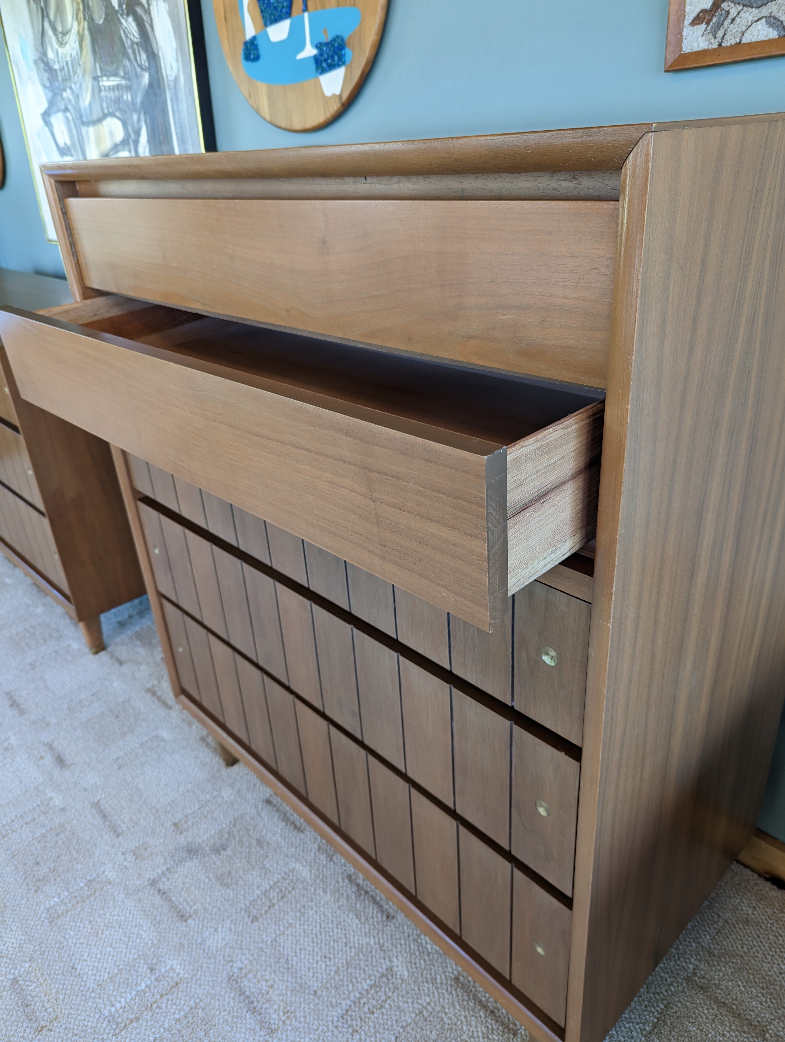 Mid Century Modern Kroehler Tallboy Dresser Mid Century Modern Kroehler Tallboy Dresser
