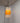 Dazzling Mid Century Creamsicle Orange and White Lucite Cylinder Swag Light
