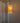 Dazzling Mid Century Creamsicle Orange and White Lucite Cylinder Swag Light