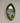 Green Eye-Shaped Wall Mirror