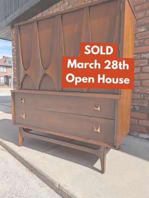 Refinished Mid Century Modern Broyhill "Brasilia" Gentleman's Chest