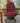 Rattan Swivel Chair with Red Cushion
