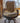 Rattan Swivel Chair with Beige Cushion