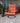 Orange Ekornes Stressless Chair with Metal Base