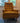 Mid Century Comfy Golden Armchair with Wood Legs